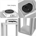 thumbnail image 7 of JONATHAN Y Leland Modern Industrial Integrated Indoor/Outdoor LED Solar Powered Lanterns, White (Set of 3), JYL2604B-3SET, 7 of 7