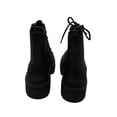thumbnail image 7 of Guess Womens Ferina 2 Faux Leather Zipper Combat & Lace-up Boots, 7 of 7