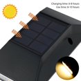 thumbnail image 2 of Outdoor Solar Powered 6 LED Wall Light Garden Security Landscape Lamps Yard Walkway Lighting, 2 of 6