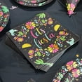 thumbnail image 3 of Sparkle and Bash Party Napkins - Taco Napkins & Fiesta Party Decor - Disposable Fiesta Dinner Supplies for Mexican Celebration - Pack of 100 - Black - 6.5 x 6.5 In, 3 of 6