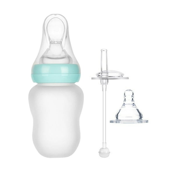 WORGEOUS Botella de enfermería de leche de silicona multifuncional Botella de enfermería para bebés (azul)
