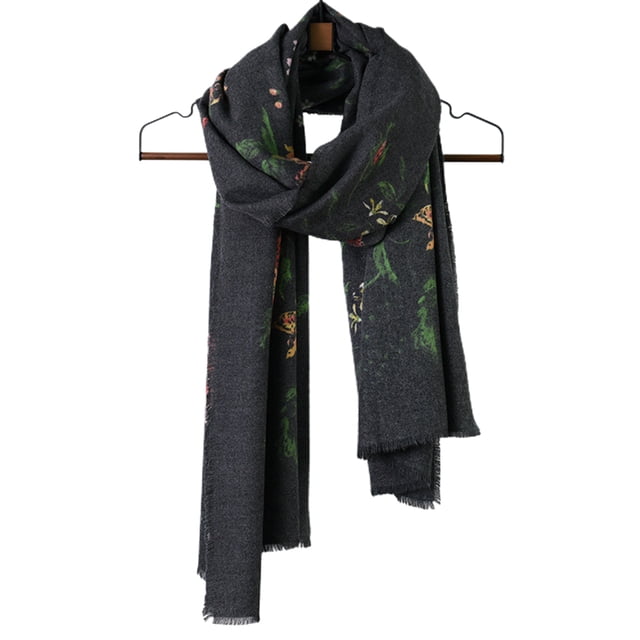 Bufanda ligera con estampado floral, chal, bufandas de moda, chales con protección solar