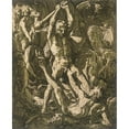 thumbnail image 2 of Hendrick Goltzius 20x24 Black Ornate Framed Double Matted Museum Art Print Titled: Hercules Slaying Cacus (1588), 2 of 5