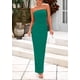 thumbnail image 4 of Vestido de cóctel PRETTYGARDEN Summer 2025 sin tirantes con pliegues, 4 of 9