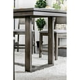 thumbnail image 2 of Miekor Furniture Contemporary Gray 1pc Counter Height Dining Table Solid wood Center Support Beam Table Dining Room Furniture 23652, 2 of 7
