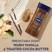 Vaseline Glazed and Glisten Golden Hour Glow Vanilla Cocoa Shimmering Body Gel Oil with Ultra-Hydrating Lipids and 100% Pure Cocoa Butter, 6.8 fl oz