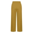 thumbnail image 4 of Hessimy Kids Loose Casual Baggy Sports Dancing Pants Girls Dance Pants Trousers with Pockets(Yellow,8-9 Years), 4 of 4