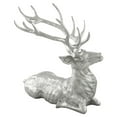 thumbnail image 3 of GVN Christmas Decorations Decor,Standing Reindeer Statue Aluminum Deer Sculpture for Indoors Christmas Decor-Silver, 3 of 4