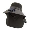 thumbnail image 2 of Kcolen Sun Hat Women Solar Fan Bucket Hat for Outdoor Sports UPF50+ Wide Brim Sun Summer Fishing Technology Hat, 2 of 4