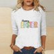 thumbnail image 1 of Fiudx Liquidación de Ofertas Flash Blusas de Manga 3/4 para Mujer, Camisa con Estampado Vintage, Informal, Manga 3/4, Cuello Redondo, Blusa Estilo Túnica Boho, 1 of 4