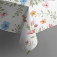 thumbnail image 5 of Pioneer Flower Floral Print Pattern Square Tablecloth, Waterproof Wipeable Spillproof Washable Table Cover for Home Kitchen Party Decor, 60"x60", 5 of 6
