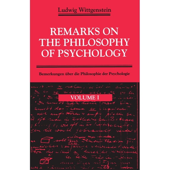 Pre-Owned Remarks on the Philosophy of Psychology, Volume 1 (Paperback) 0226904369 9780226904368
