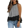 thumbnail image 2 of Bvxeep Women's Striped T Fashionable Tank Top Top, 2 of 8