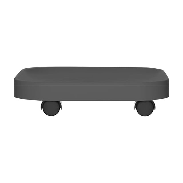 Plastic Flower Pot Tray With Wheels And Swivel Casters For Indoor Plants Drainage Base 28.5 cm