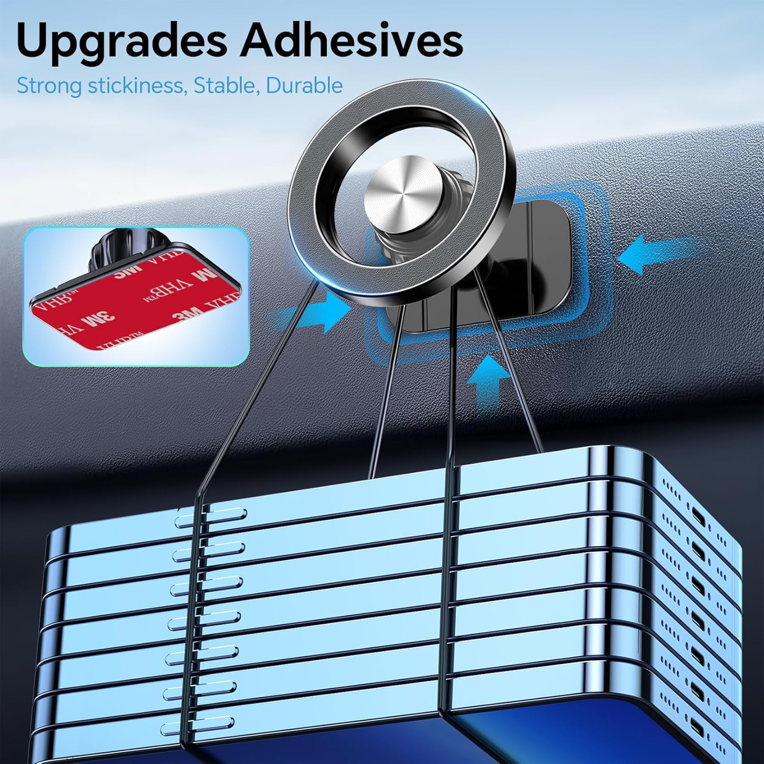 MM for Magsafe Car Mount【Strong Magnets】Magnetic Phone Holder for Car Phone Holder Mount Dash Mounted Holders Phone Holders for Your Car Accessories for Women Men Mothers Gifts for iPhone 17 16