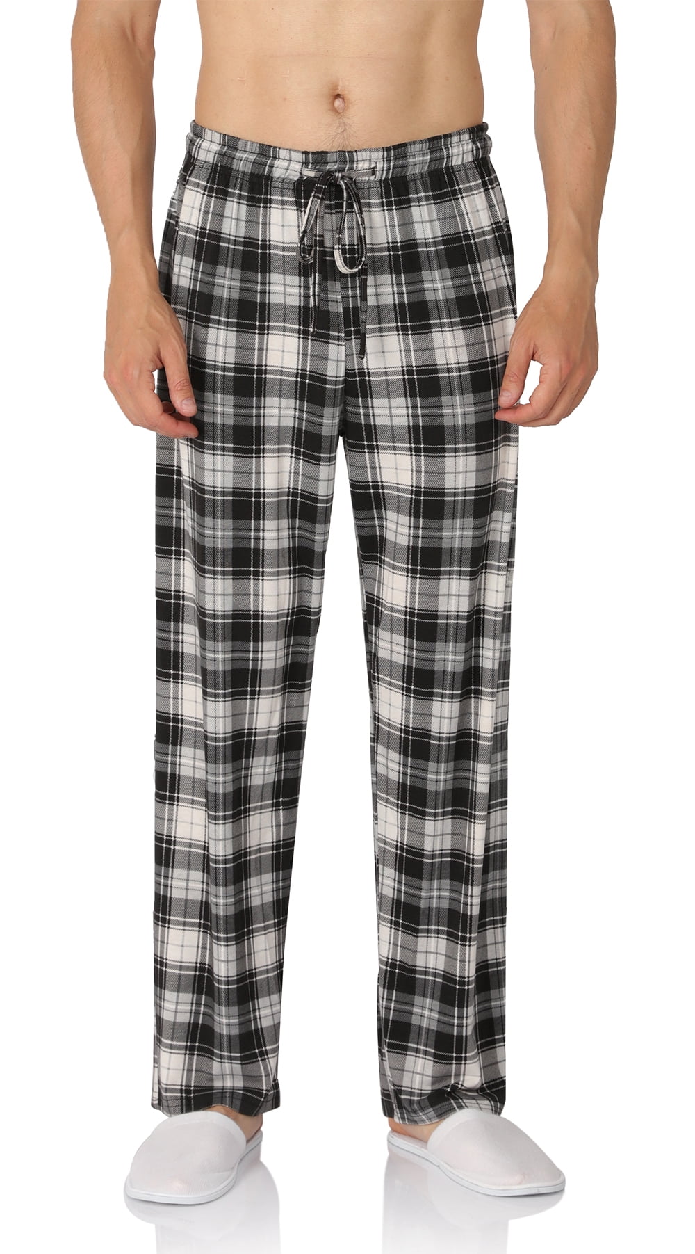 YIMANIE Men's Pajama Pant Cotton Comfy Soft Lounge Sleep Pants Black,Navy,Gray,Red,Blue S-XXXL 