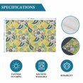 thumbnail image 6 of Yellow Cashew Flower Placemats Set of 6, Retro Ethnic Abstract Country Placemats for Dining Table, Place Mats for Kitchen Tabletop, Waterproof Wipeable Dining Table Mats Set, 6 of 9