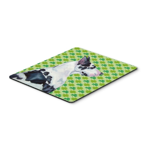 Carolines Treasures LH9191MP "Great Dane St. Patricks Day Shamrock Portrait Mouse Pad Hot Pad or Trivet" Large