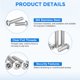 thumbnail image 3 of 5Paquete 5/16-18 x 3/4" Tornillos de seguridad Torx, Tono plateado, 3 of 6