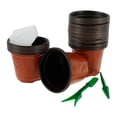 thumbnail image 1 of MesaSe Plastic Plant Flower Nursery Seed Starting Pots Seedling Succulent Grow Containers Set, 1 of 9