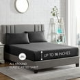 thumbnail image 2 of American Home Collection Brushed Microfiber Sheet Set, Deep Pocket Extra Soft Sheets & Pillowcase Set, 3 Pieces, Twin, Dark Gray, 2 of 6