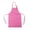 Hot Pink, variant on (Price/12 Pcs) Opromo Colorful Cotton Canvas Kids Aprons with Pocket, Artist Apron & Chef Apron(S-XXL)-Black-L