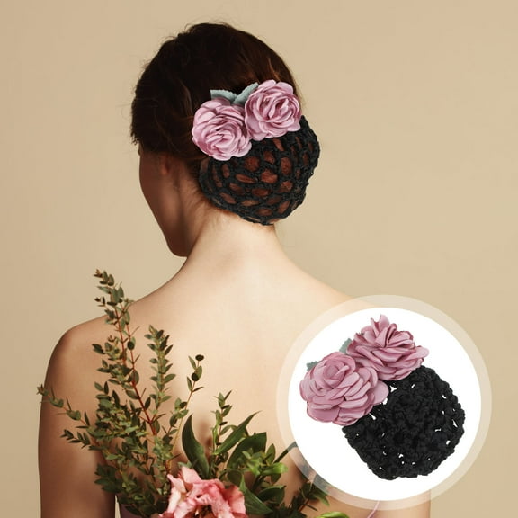 Supvox Hair Nets For Women Round Purple Cloth 1Set