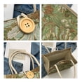 thumbnail image 5 of Willtoo Small Tote Bags for women, Multi-Color Canvas Handbags with Button Closure, Art Painting Purses Personalized Bento Bags Grocery Shopping Bags, 5 of 6