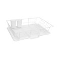 thumbnail image 2 of Escurridor de platos con bandeja de goteo, soporte para cubiertos, escurridor para palillos, cucharas y tenedores, para cocina, fregadero y encimera. Blanco, 2 of 8