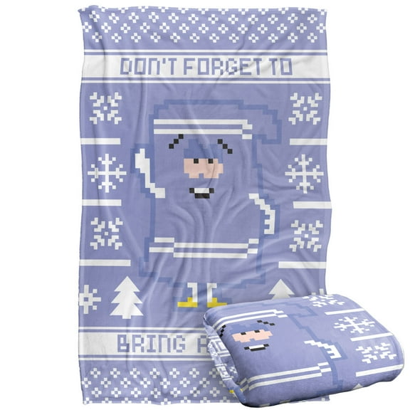 South Park Blanket, 36'x58' Towelie Christmas Sweater Silky Touch Super Soft Throw Blanket