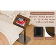 thumbnail image 5 of Height Adjustable Swivel Side Table - Sofa Tray for Couch, Bed & Bathroom, 5 of 10