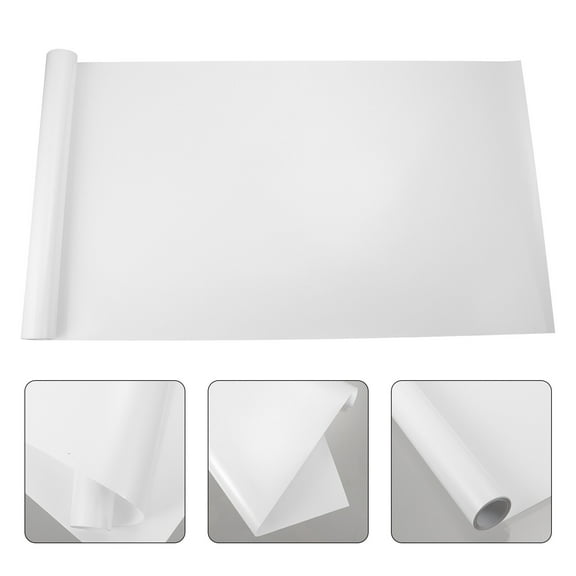 STOBOK White Blackout Window Film Self Adhesive Light Blocking Sticker for Home Privacy and Heat Resistance