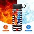 thumbnail image 6 of Yiaed Hearts And Lines1 Print Water Bottle with Straw Lid, Stainless Steel Double Wall Insulated Water Bottle | Leak-Proof and Spill-Proof Water Bottle, 6 of 8