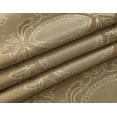 thumbnail image 7 of Olivia Gray Kenyon Damask Textured Jacquard 54 x 84 in. Single Rod Pocket Curtain Panel w/ Attached 18 in. Valance in Taupe, 7 of 7