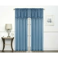 thumbnail image 3 of Kate Aurora Shimmery Sheer Ultra Chic Rod Pocket Beaded Window Valance - Blue, 3 of 3