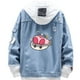 thumbnail image 1 of Chaqueta vaquera Sanmu de estilo casual con estampado digital Kirby Fish, 1 of 3