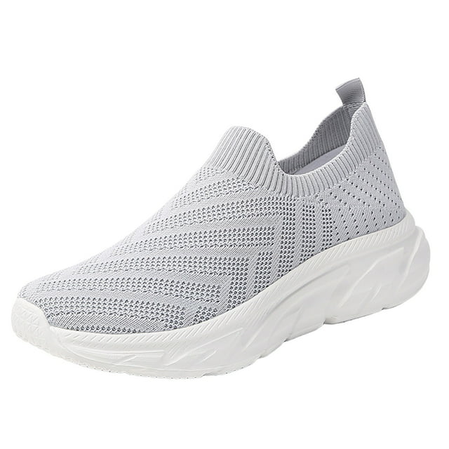 DXOUPM Chaussures à Enfiler pour Femmes Chaussures de Marche Confortables Espadrilles Mode Légères pour Dames