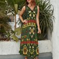 thumbnail image 2 of Bohemian Pattern Vestido Sin Mangas Vestidos Para Mujer, Vestido Suelto De Verano 2025, 2 of 5