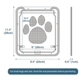 thumbnail image 2 of Malla Puerta Para Mascota Gato Perros Pequeño, Gris, 2 of 5