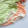 thumbnail image 4 of Salute Unisex Baby Boys Girls Long Sleeve Stripe Romper Infant Toddler Sweatshirts Bodysuit Casual Clothing Outfit Green 18-24 Months, 4 of 5
