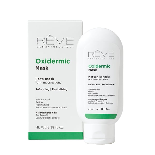 Reve Dermatologique | Oxidermic Mask - Mascarilla Facial Anti Imperfecciones – Humectación- Control de grasa - – 100 ml