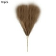 thumbnail image 2 of Yurqghjb Brown Faux Pampas Grass and Artificial Flower Stems, 10 Pcs 21.65 Inch Fluffy Boho Gothic Decor for Vase, Wedding, Valentine's Day Gifts, 2 of 6