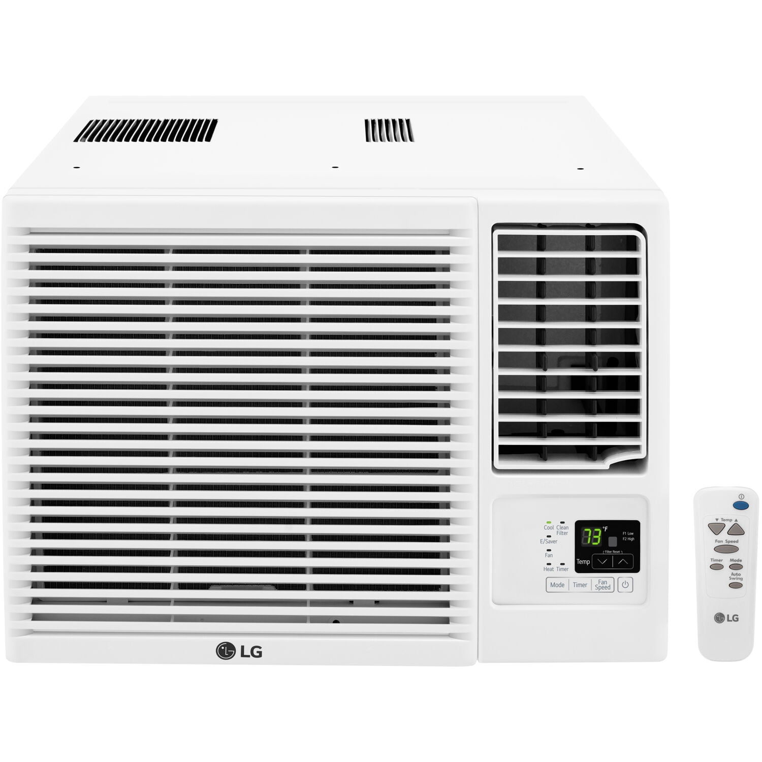 Lg 7 500 Btu 115v Window Air Conditioner With 3 850 Btu Supplemental Heat Function Walmart Com Walmart Com