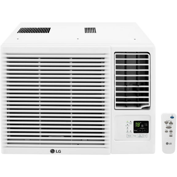 LG 23,000 BTU 230V Window-Mounted Air Conditioner with 11,600 BTU Supplemental Heat Function, LW2423HR