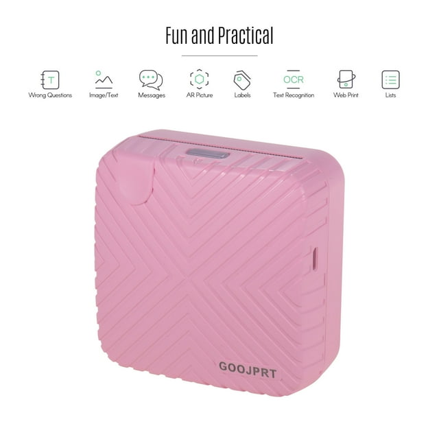 GOOJPRT P6 Pocket Mini Printer Recibo térmico inalámbrico portátil BT