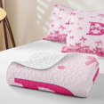 thumbnail image 4 of Erosebridal Princess Letter B Bed Spread Queen, Cute Ribbon Queen Coverlet Set, 3pcs, 4 of 7