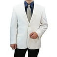 thumbnail image 2 of Sharp Hand Tailored Men 2B Dress Blazer w/1 Pair of Socks, Size 36S-62L - White 46S, 2 of 4