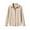 Khaki, variant on Womens Vintage Plaid Button Down Shirts Casual Turndown Collar Long Sleeve Fall Loose Fit Lightweight Blouses Khaki S-2XL