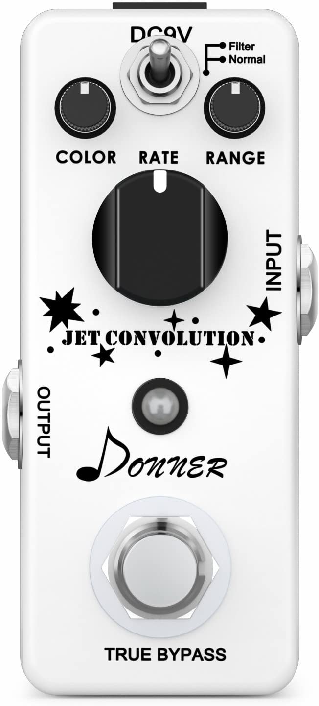 Donner Flanger Guitar Pedal, Jet Convolution Classical Analog Rolling  Guitar Effect Pedal 2 Modes True Bypass