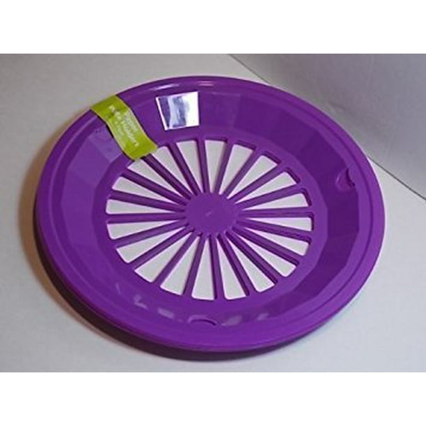 Plastic Paper Plate Holders, Set of 4 (Lavender)